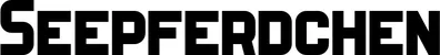 Produktbeispiel Schriftzug - Seepferdchen