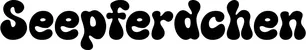 Produktbeispiel Schriftzug - Seepferdchen