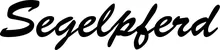 Produktbeispiel Schriftzug - Segelpferd