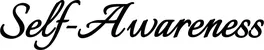 Produktbeispiel Schriftzug - Self-Awareness