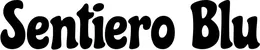 Produktbeispiel Schriftzug - Sentiero Blu