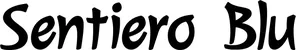 Produktbeispiel Schriftzug - Sentiero Blu