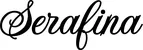 Produktbeispiel Schriftzug - Serafina