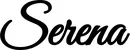 Produktbeispiel Schriftzug - Serena