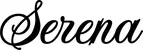 Produktbeispiel Schriftzug - Serena