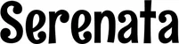 Produktbeispiel Schriftzug - Serenata