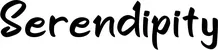 Produktbeispiel Schriftzug - Serendipity