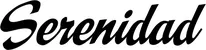 Produktbeispiel Schriftzug - Serenidad