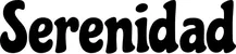 Produktbeispiel Schriftzug - Serenidad