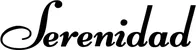 Produktbeispiel Schriftzug - Serenidad