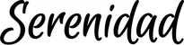 Produktbeispiel Schriftzug - Serenidad