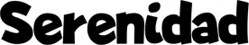 Produktbeispiel Schriftzug - Serenidad