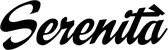 Produktbeispiel Schriftzug - Serenità