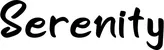 Produktbeispiel Schriftzug - Serenity