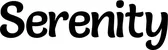Produktbeispiel Schriftzug - Serenity
