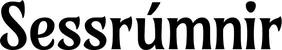 Produktbeispiel Schriftzug - Sessrúmnir