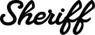 Produktbeispiel Schriftzug - Sheriff