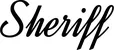 Produktbeispiel Schriftzug - Sheriff