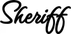 Produktbeispiel Schriftzug - Sheriff