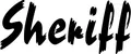Produktbeispiel Schriftzug - Sheriff