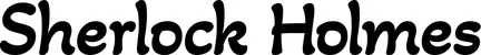 Produktbeispiel Schriftzug - Sherlock Holmes
