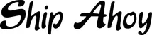 Produktbeispiel Schriftzug - Ship Ahoy