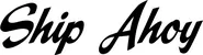 Produktbeispiel Schriftzug - Ship Ahoy