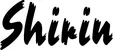 Produktbeispiel Schriftzug - Shirin