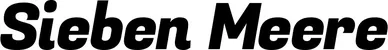 Produktbeispiel Schriftzug - Sieben Meere