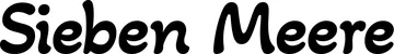 Produktbeispiel Schriftzug - Sieben Meere