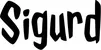 Produktbeispiel Schriftzug - Sigurd
