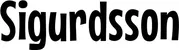 Produktbeispiel Schriftzug - Sigurdsson