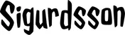 Produktbeispiel Schriftzug - Sigurdsson
