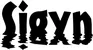 Produktbeispiel Schriftzug - Sigyn