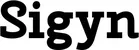 Produktbeispiel Schriftzug - Sigyn