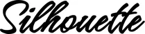 Produktbeispiel Schriftzug - Silhouette