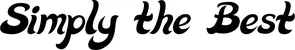 Produktbeispiel Schriftzug - Simply the Best