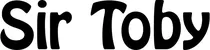 Produktbeispiel Schriftzug - Sir Toby