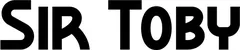 Produktbeispiel Schriftzug - Sir Toby