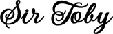 Produktbeispiel Schriftzug - Sir Toby