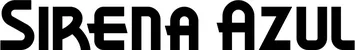 Produktbeispiel Schriftzug - Sirena Azul