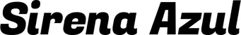 Produktbeispiel Schriftzug - Sirena Azul