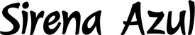 Produktbeispiel Schriftzug - Sirena Azul