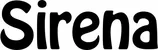 Produktbeispiel Schriftzug - Sirena