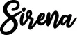 Produktbeispiel Schriftzug - Sirena