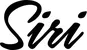 Produktbeispiel Schriftzug - Siri