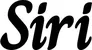 Produktbeispiel Schriftzug - Siri