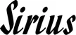 Produktbeispiel Schriftzug - Sirius