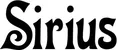 Produktbeispiel Schriftzug - Sirius