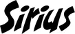 Produktbeispiel Schriftzug - Sirius